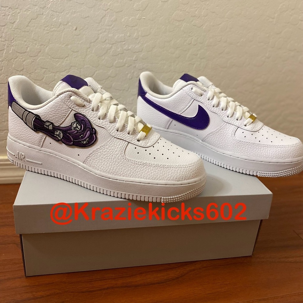 Custom nike Air Force 1 purple cupp